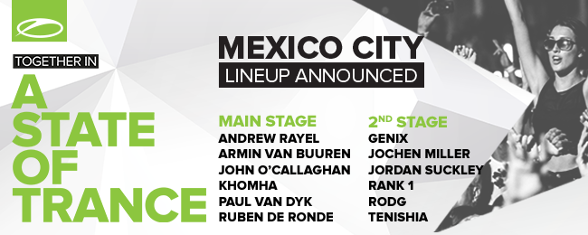 ASOT Mexico Line-up
