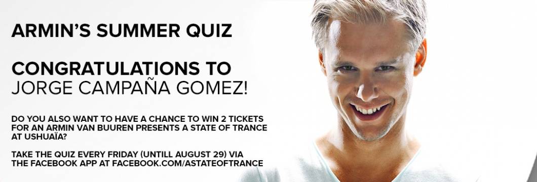 Winner Announced: Armin’s 2nd Summer Quiz