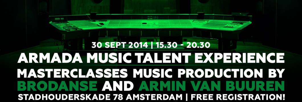 Armada Music Talent Experience With Armin van Buuren